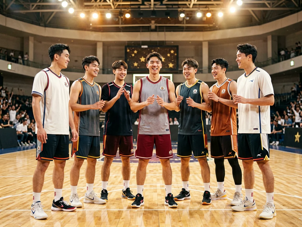 全队集结备战明尼苏达森林狼篮球球队
